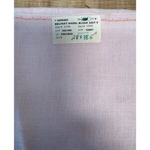 Belfast Angel Blush 32Ct Linen Cross-Stitch Fabric 28x18.5 Inches
